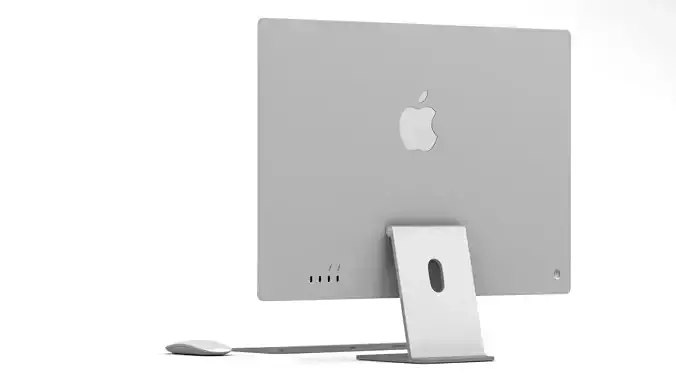 Apple iMac 24 inch 2021 All Color Low-poly 3D model