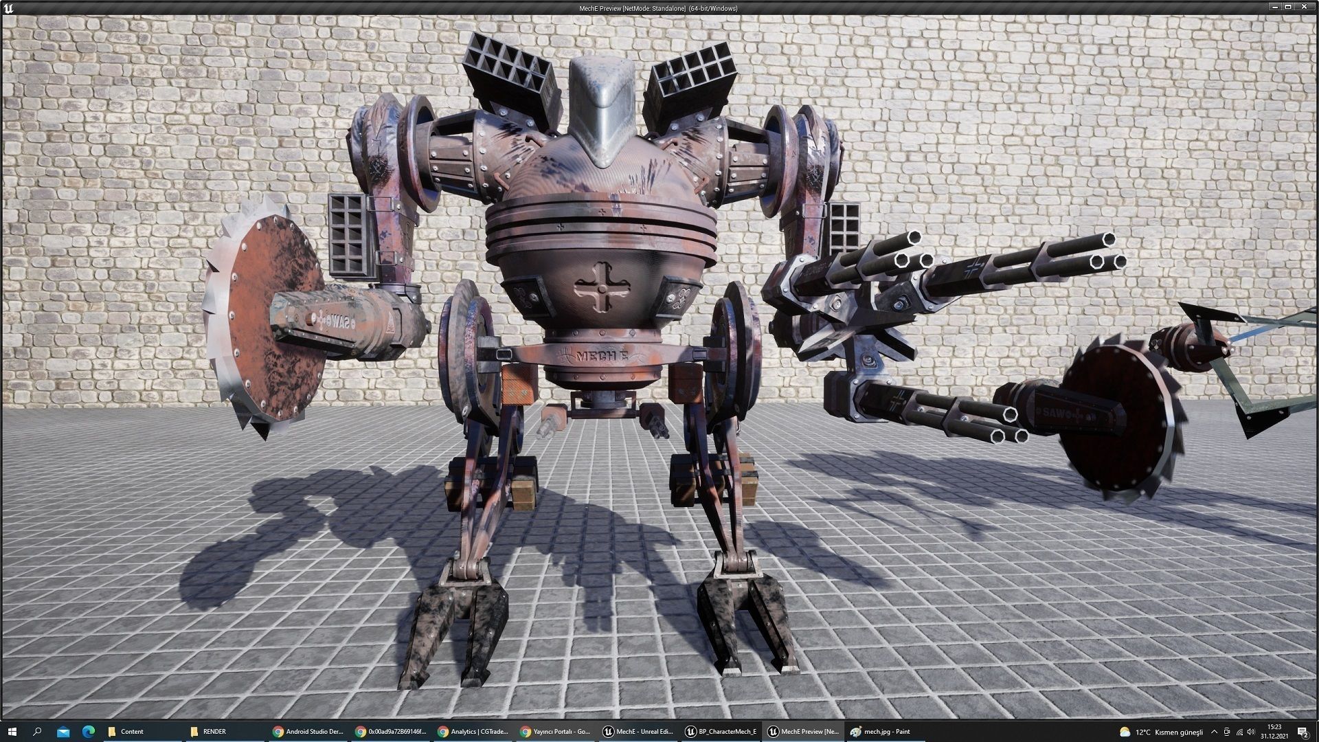 DARKMECH Pack Low-poly 3D model_8