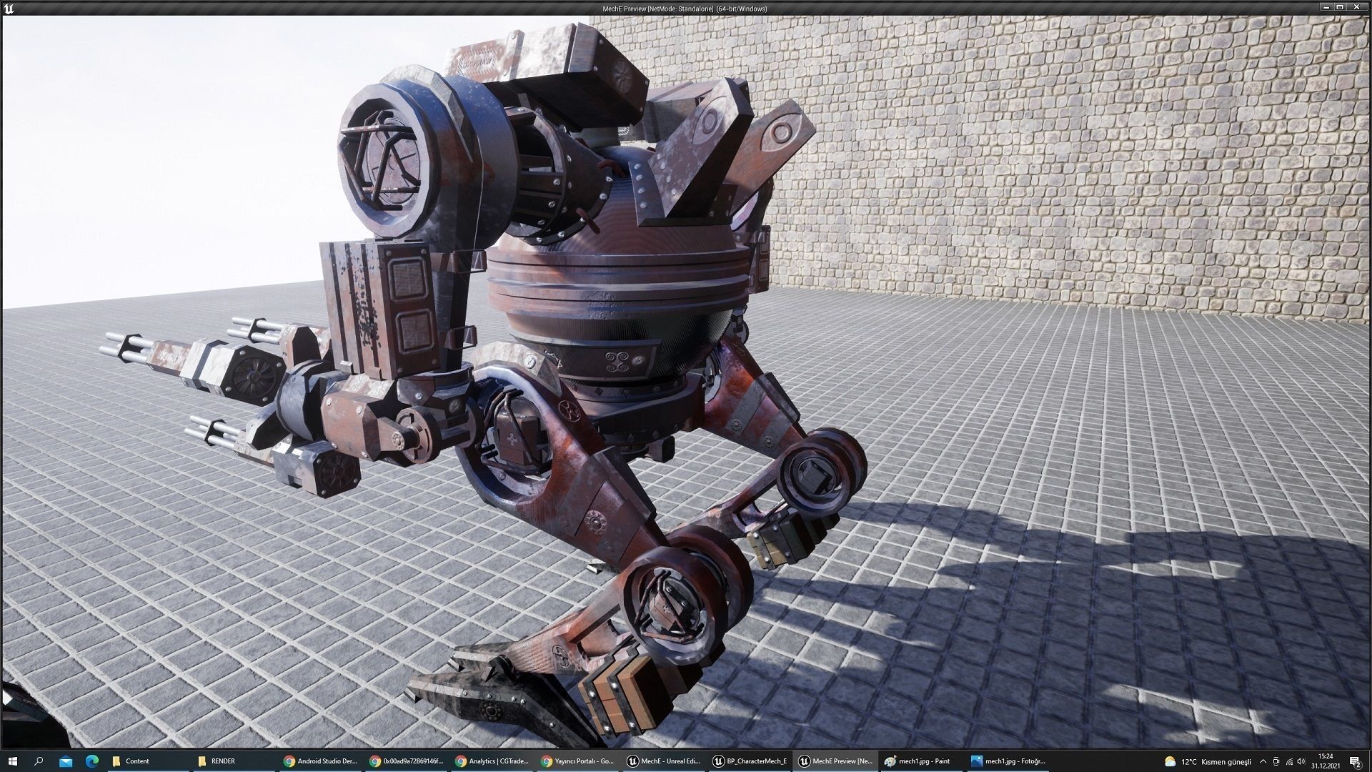 DARKMECH Pack Low-poly 3D model_10
