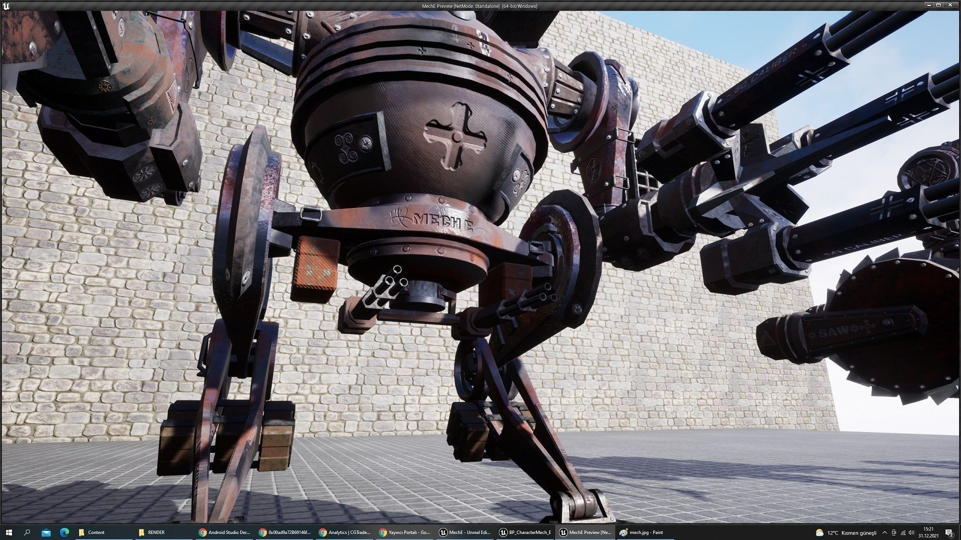 DARKMECH Pack Low-poly 3D model_7