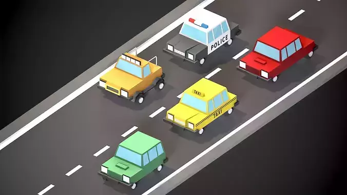 Lowpoly Cars 01