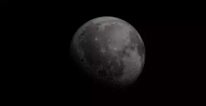 16k High Quality Moon Model 