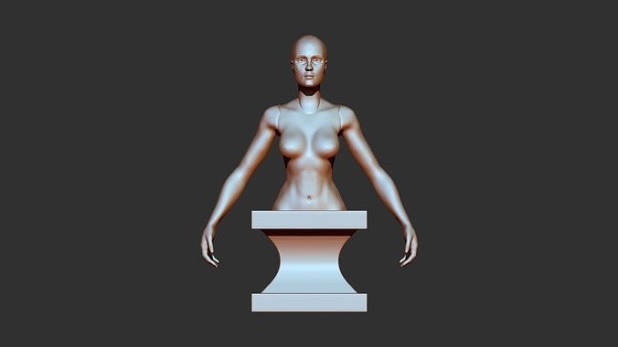 female 3d print mannequin 3D print model