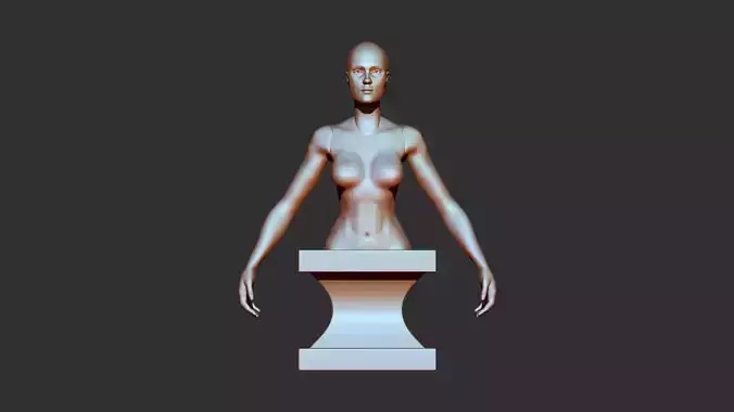 female 3d print mannequin 3D print model