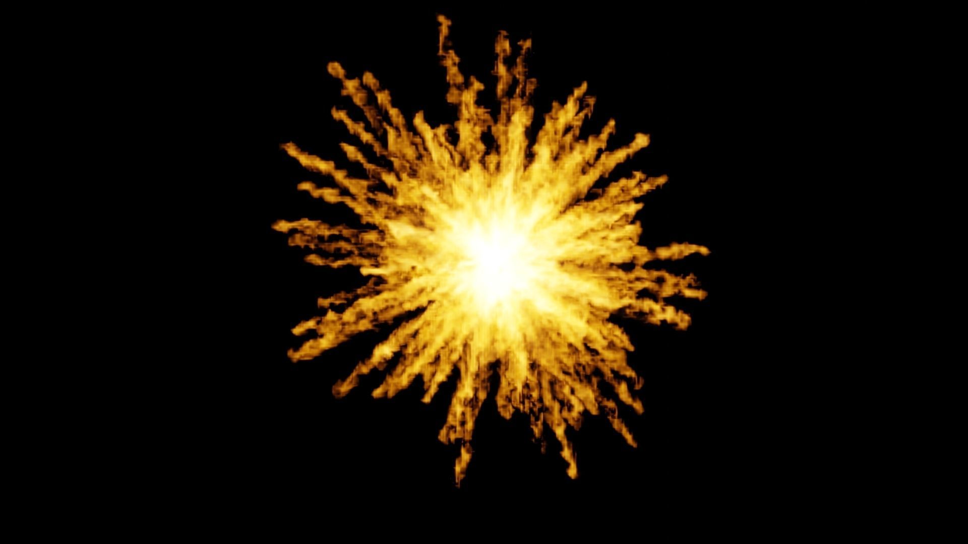 Small Aerial Explosion Simulation Low-poly 3D model_3