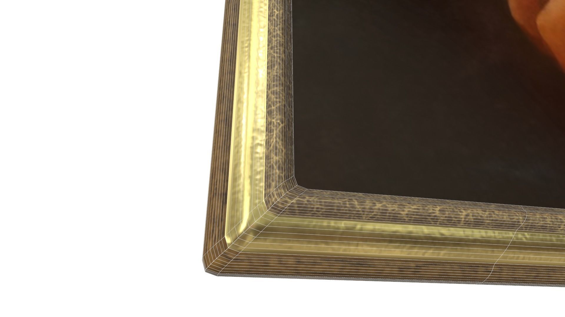 mona-lisa-painting painting of mona lisa Low-poly 3D model_4