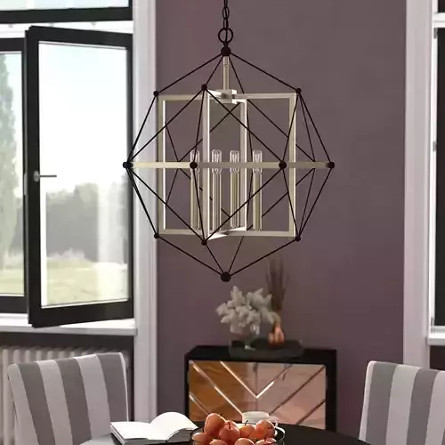 Statement Geometric Chandelier