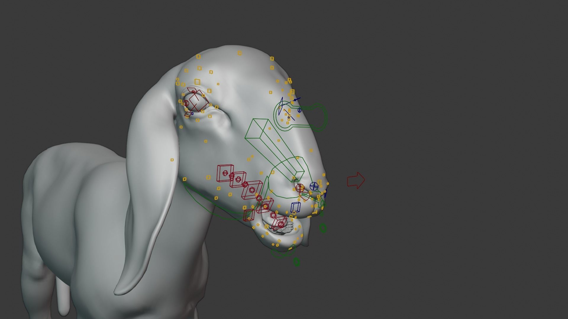 Young Assaf Sheep With 5 Animations VFX Grace 3D model_18