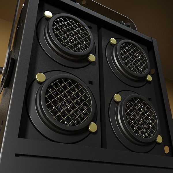 Moving Head LED Stage Light 02 3D model_8