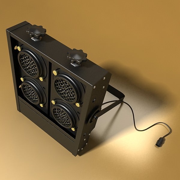 Moving Head LED Stage Light 02 3D model_2