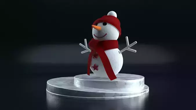 SNOWMAN made of wool