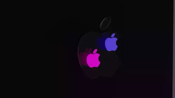 apple logo 3D model
