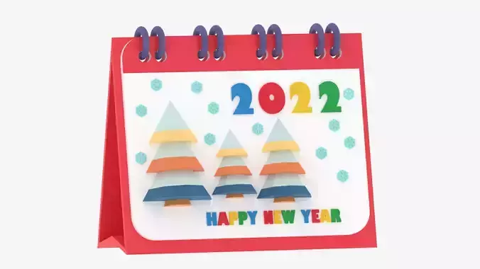 Cartoon Desktop Calendar 2022