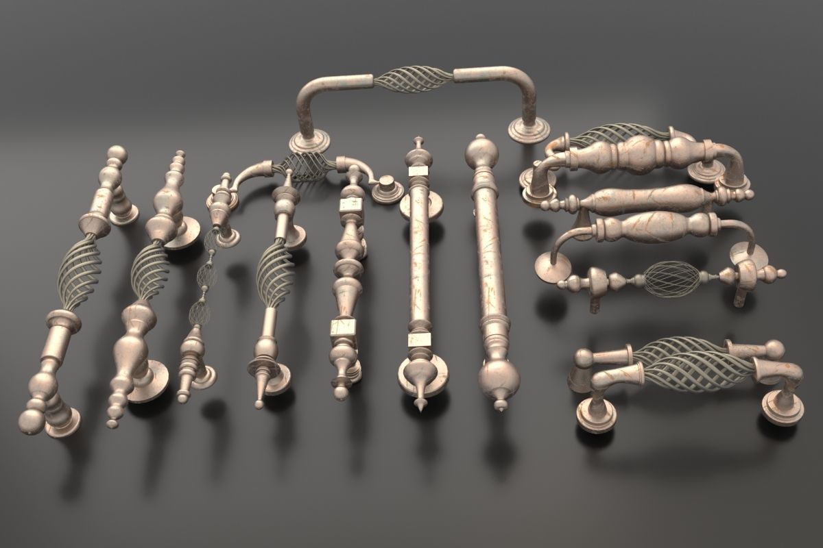 Classic Door Knoob 3D model_3