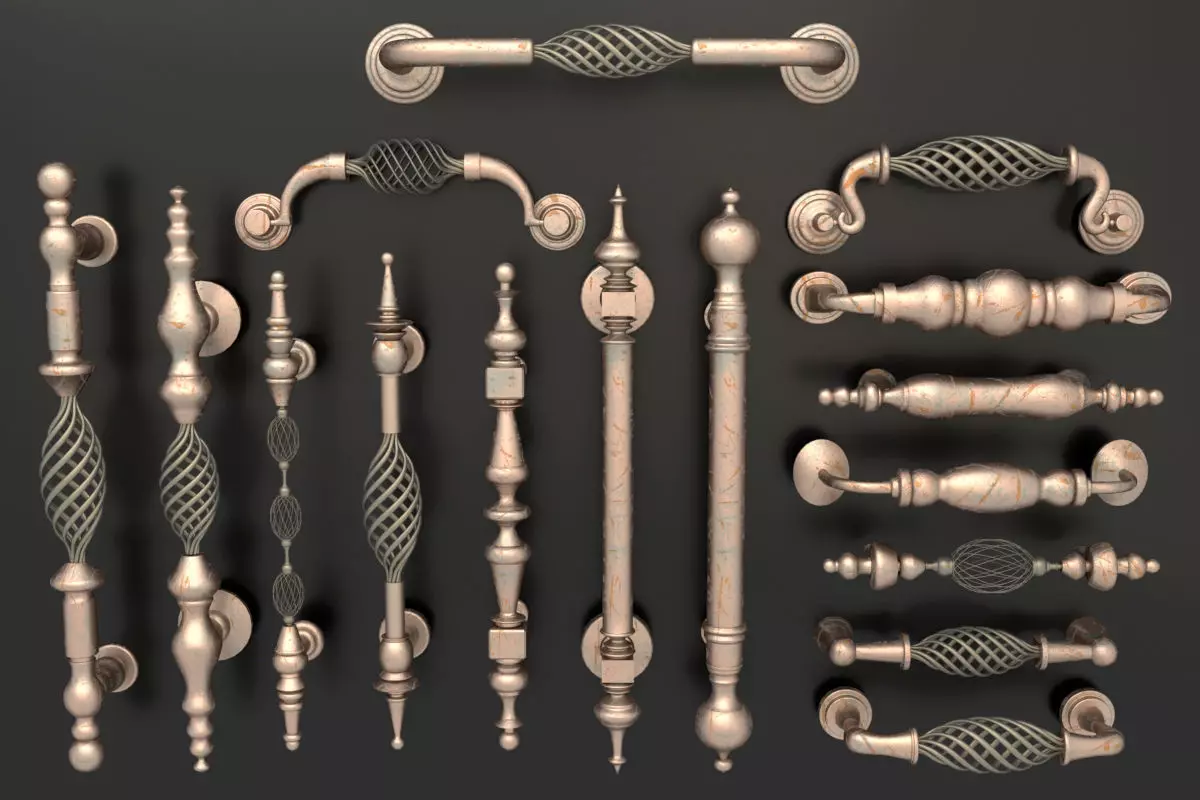 Classic Door Knoob 3D model_0