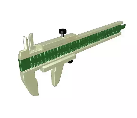 Marvelous Vernier Caliper Toy Low-poly 3D model Marvelous Vernier Caliper Toy Low-poly 3D model