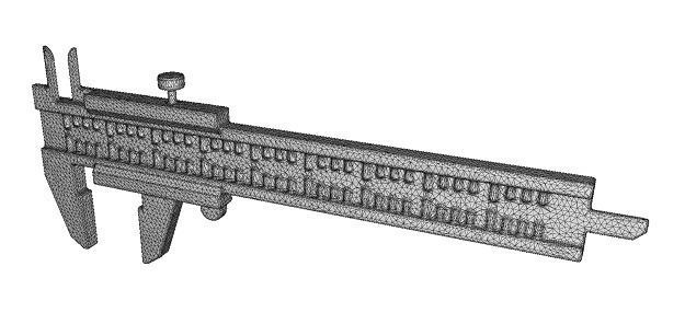 Marvelous Vernier Caliper Toy Low-poly 3D model_4