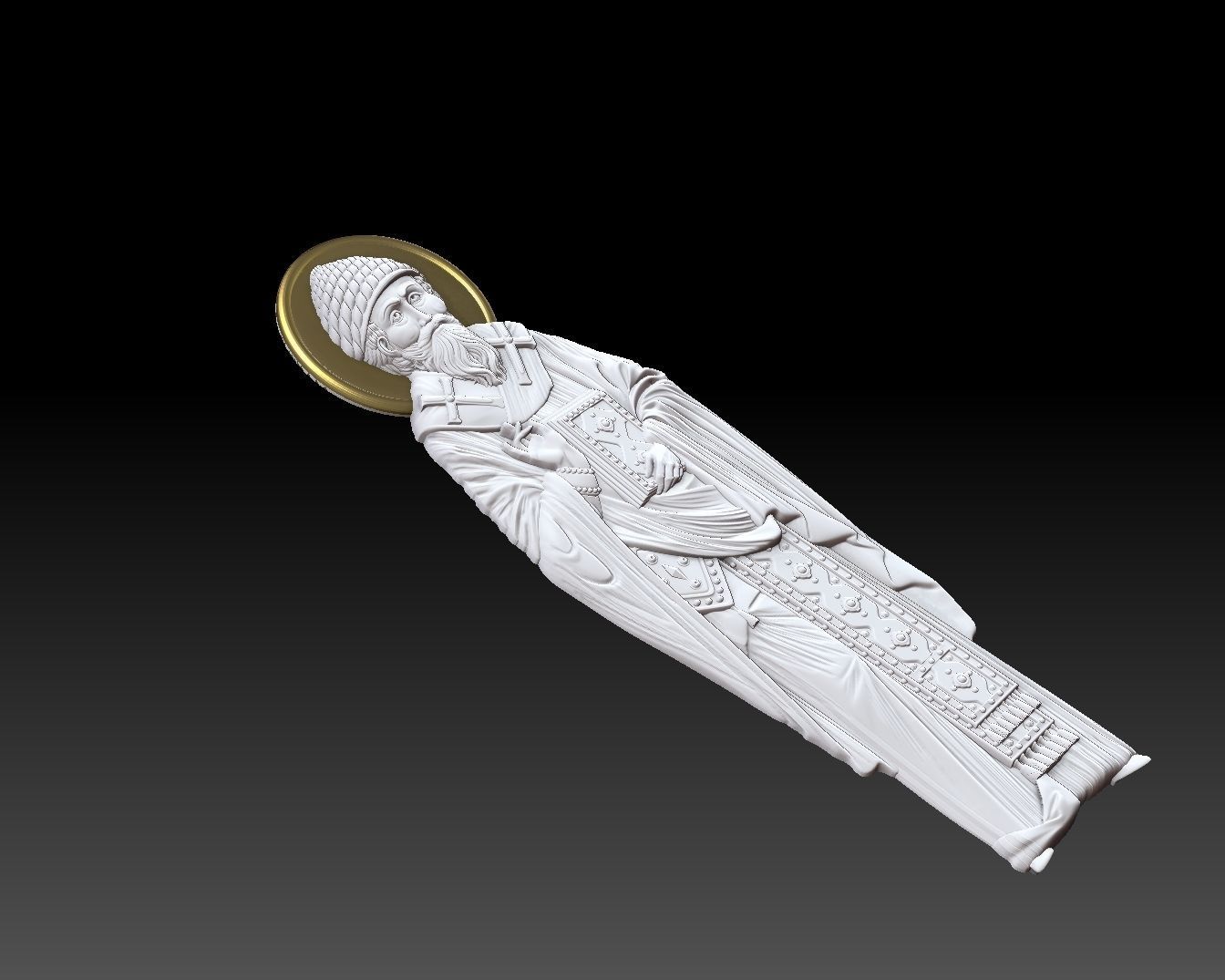 Orthodox icon  Saint Spyridon 3D print model_6