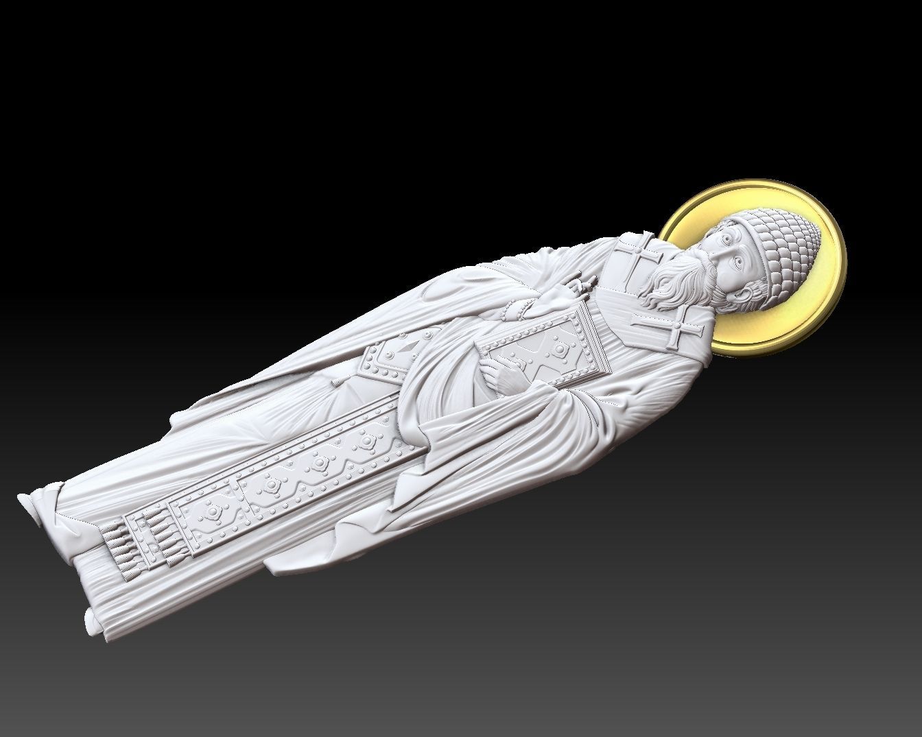 Orthodox icon  Saint Spyridon 3D print model_5