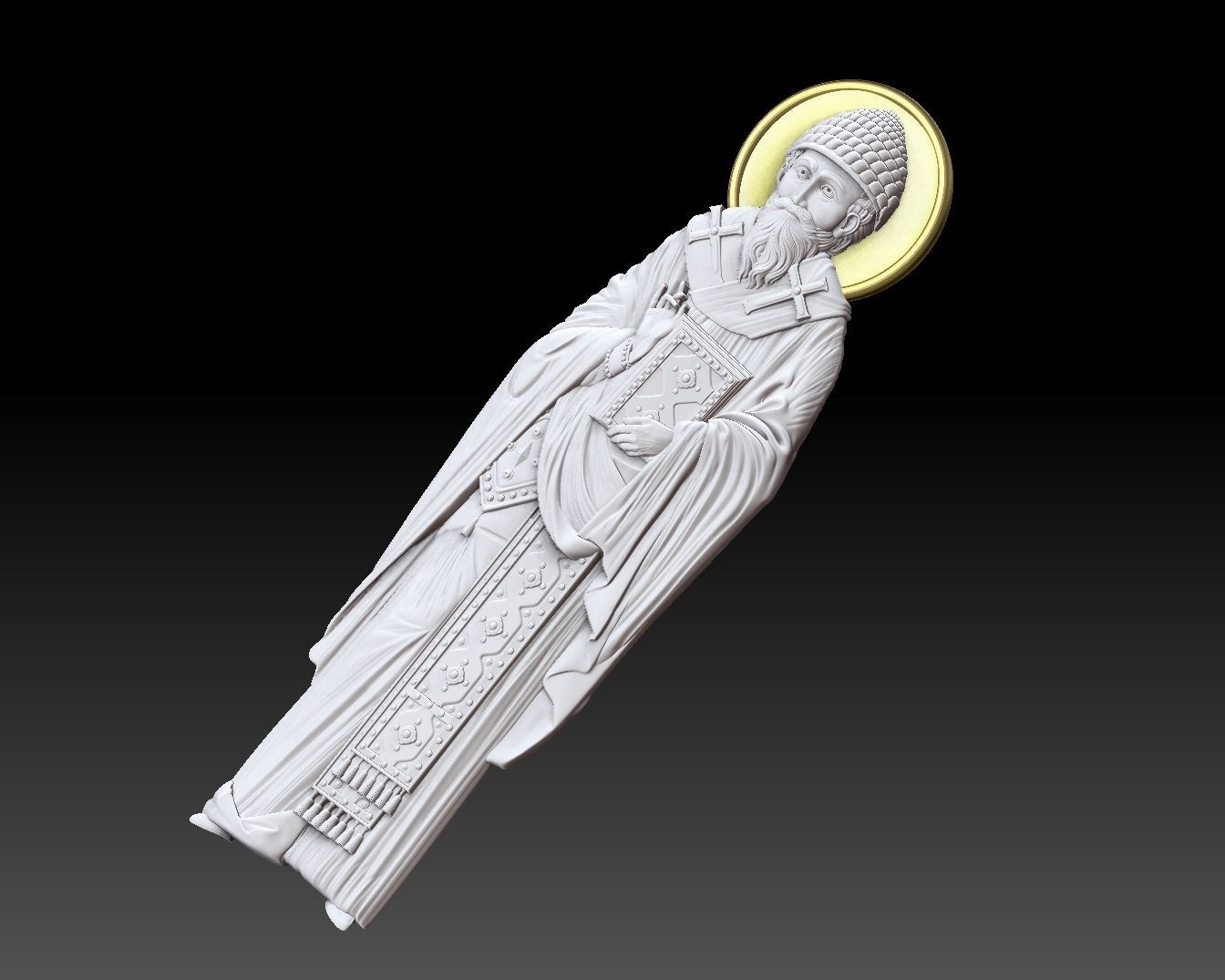 Orthodox icon  Saint Spyridon 3D print model_1