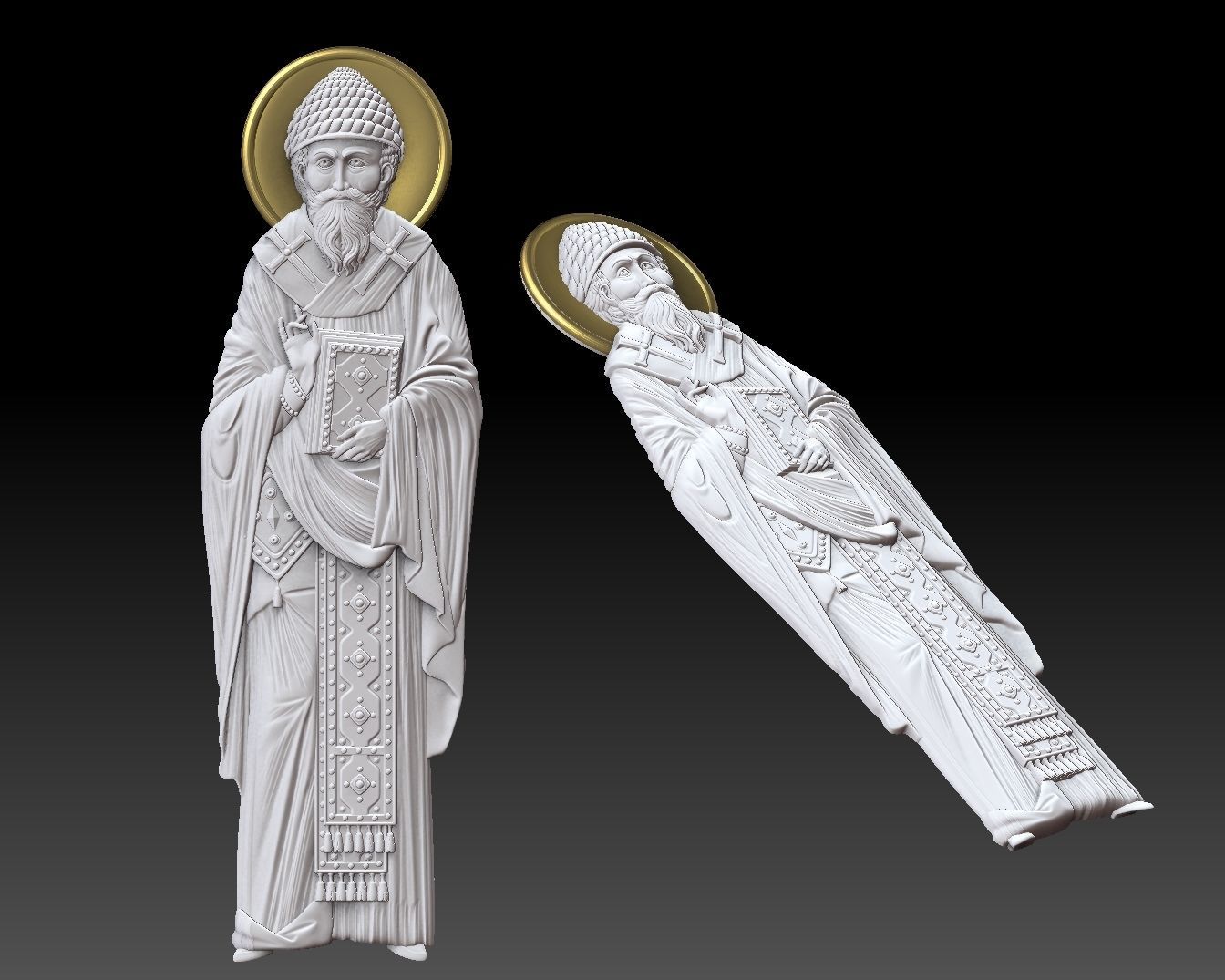 Orthodox icon  Saint Spyridon 3D print model_4