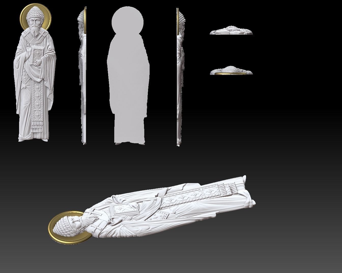 Orthodox icon  Saint Spyridon 3D print model_2