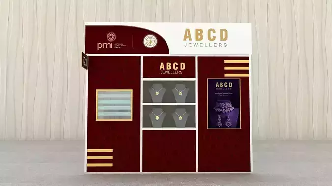 jewellery Exhibition Stall Design 3D model
