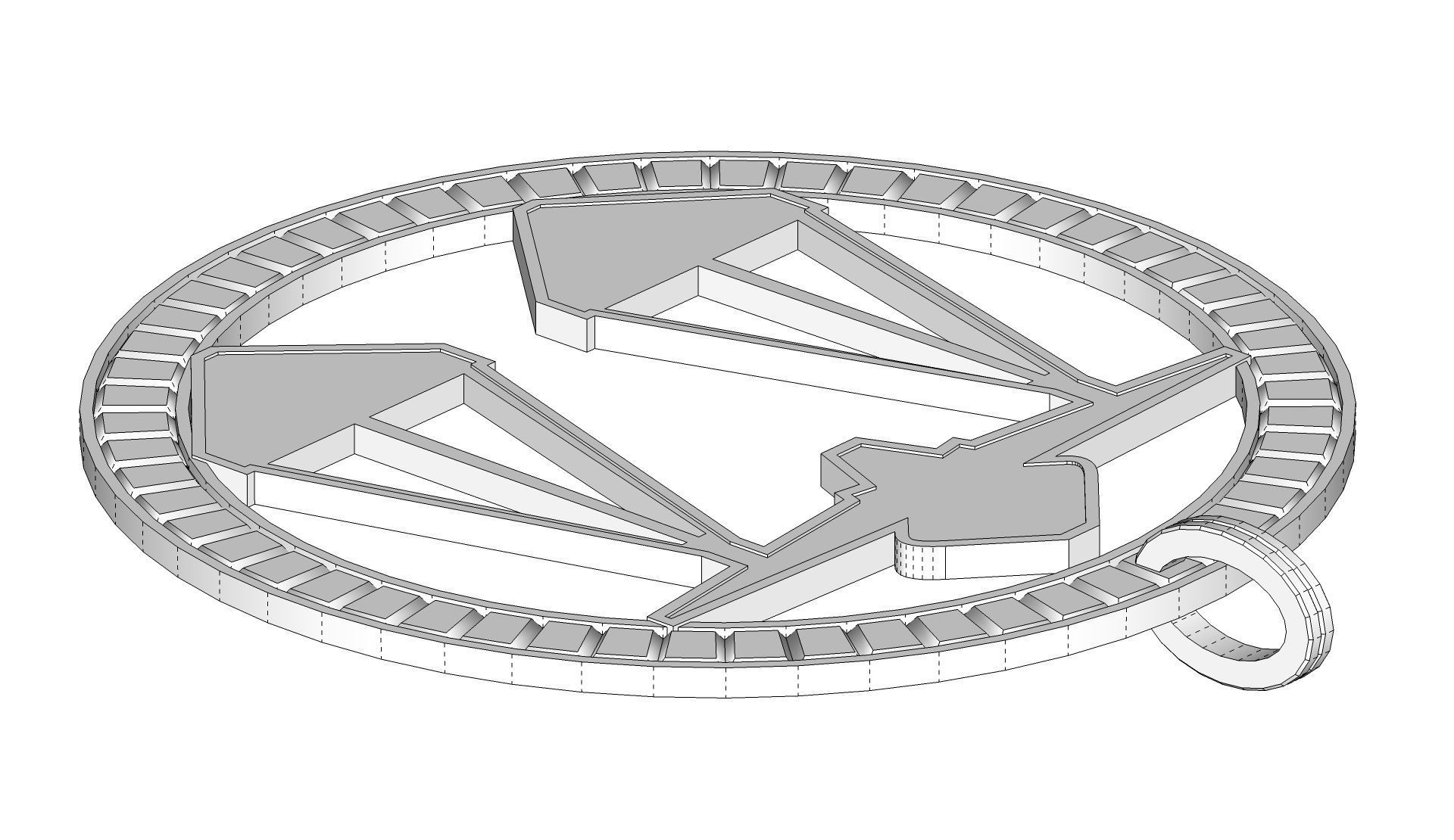 Libra Pendant 3D print model_9