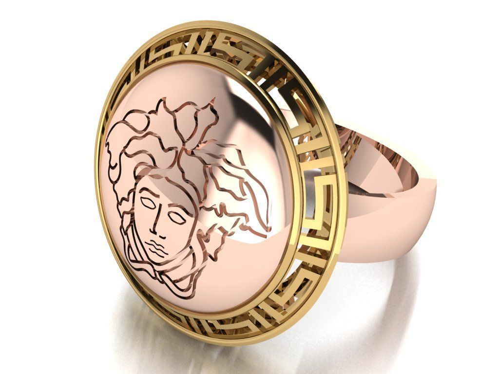 medusa ring 3D print model_1