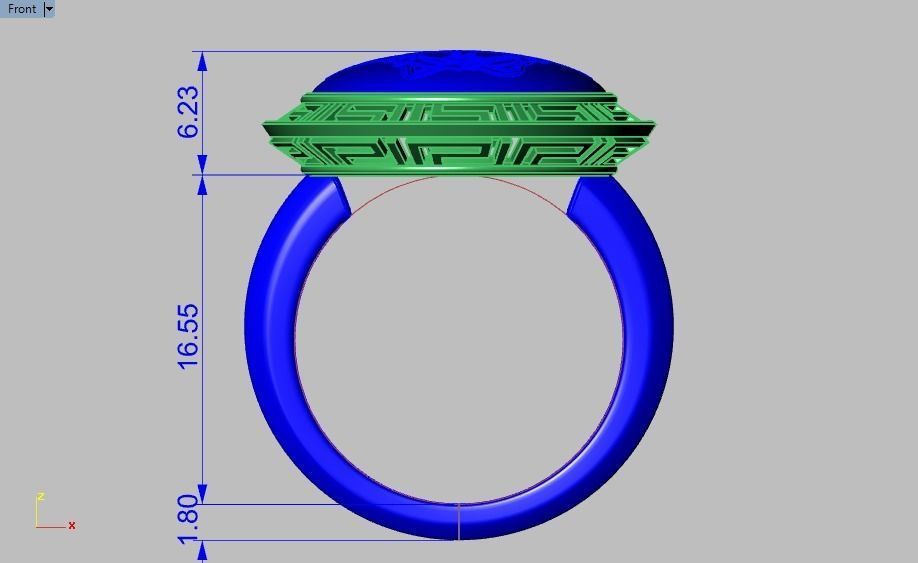 medusa ring 3D print model_7