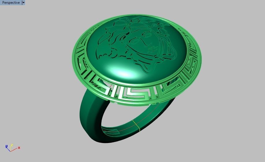 medusa ring 3D print model_14