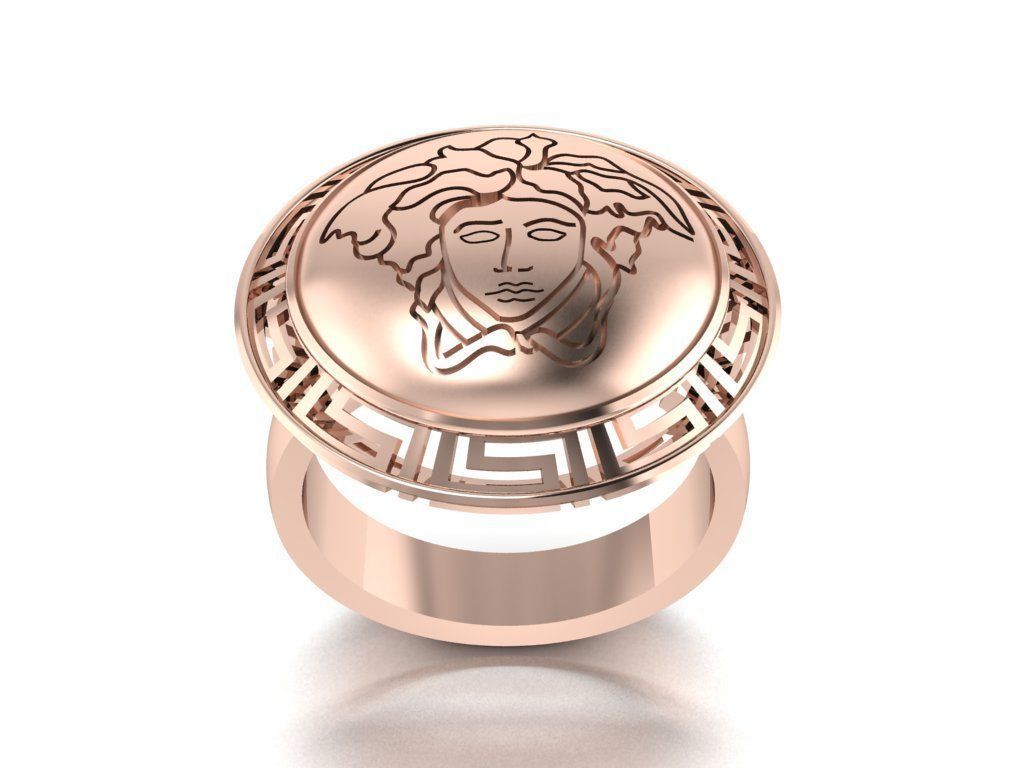 medusa ring 3D print model_12