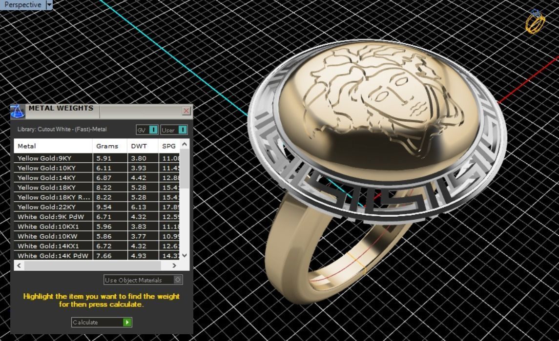 medusa ring 3D print model_22