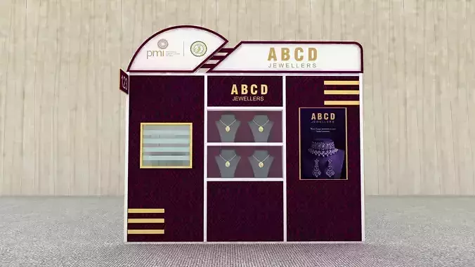 jewellery Exhibition Stall Design 3D model
