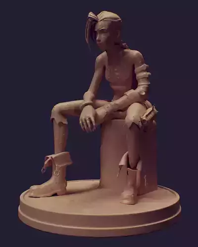 Jinx - Arcane Sculpture 3D model