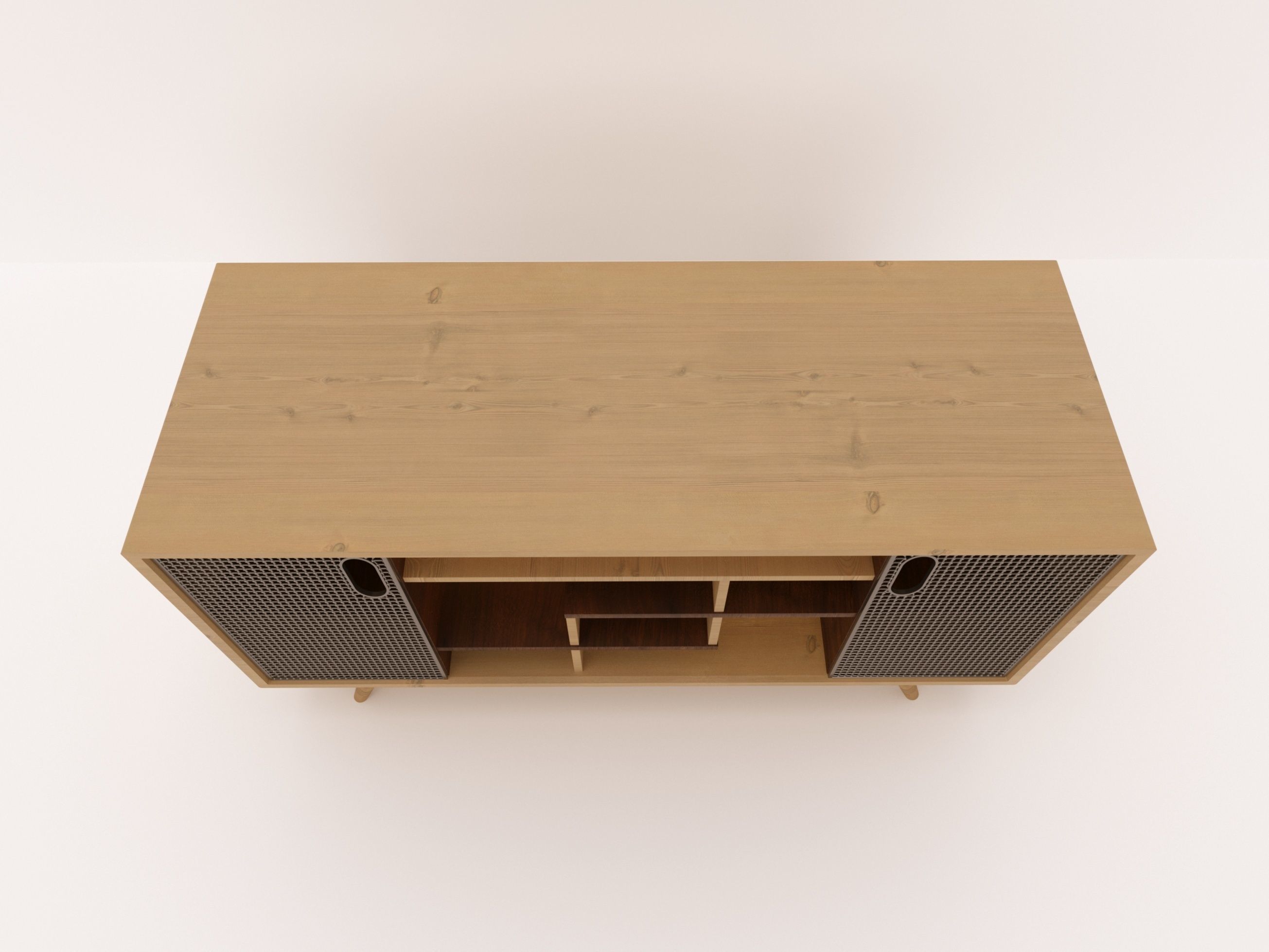 Curbstone modern sideboard 3D model_4