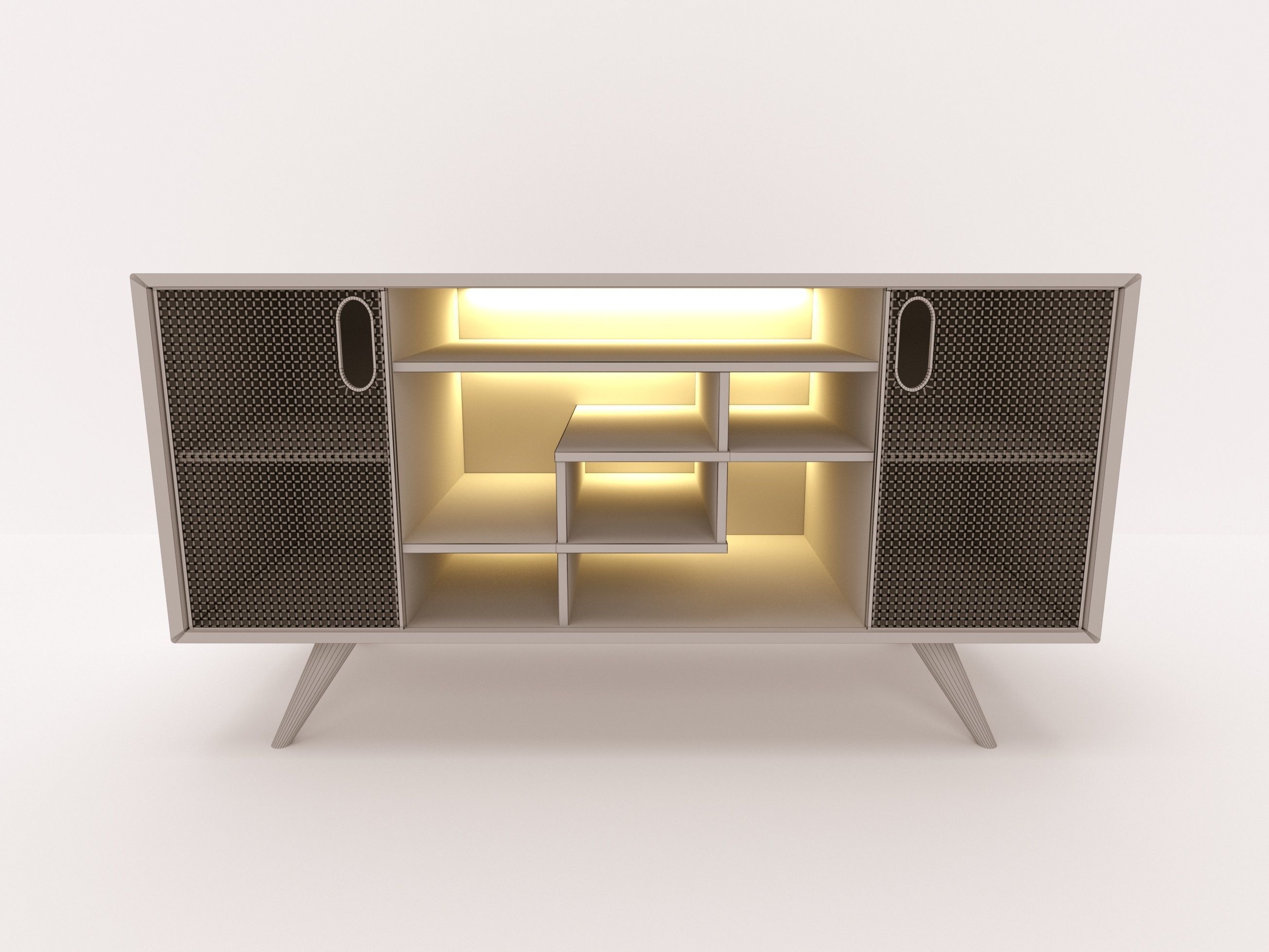 Curbstone modern sideboard 3D model_5