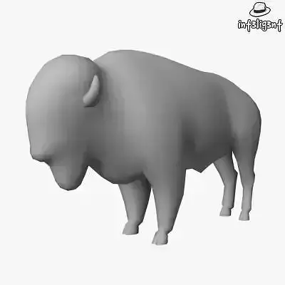 Low Poly Bison