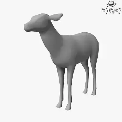 Low Poly Doe deer