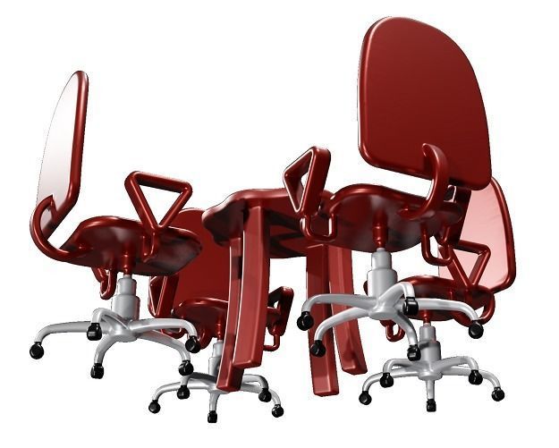 Fabulous Office Meeting 3D model_2