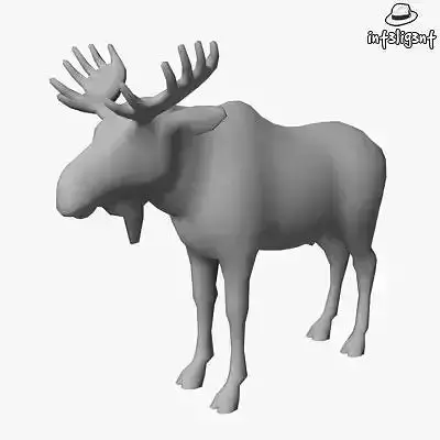 Low Poly Moose