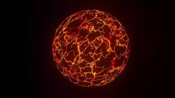 DESTROYED PLANET  3D model