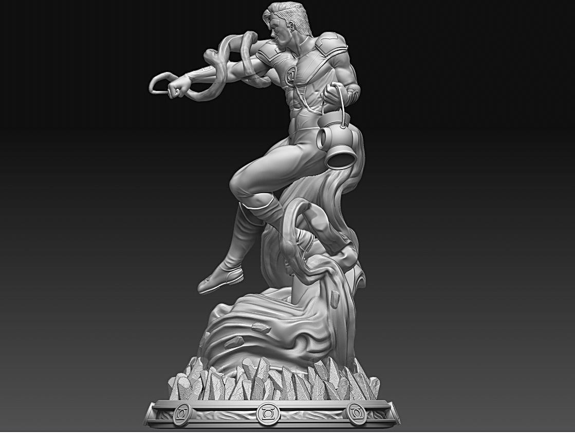 Green Lantern Fan art 3D print model_3