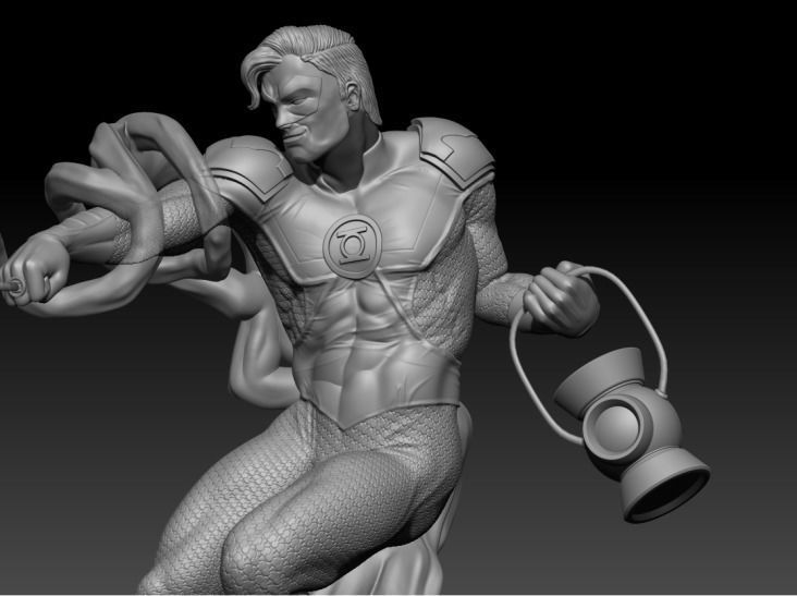 Green Lantern Fan art 3D print model_7