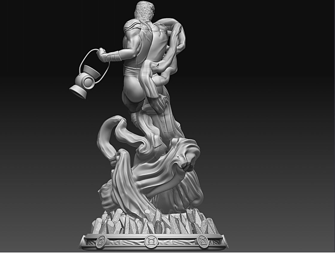 Green Lantern Fan art 3D print model_6