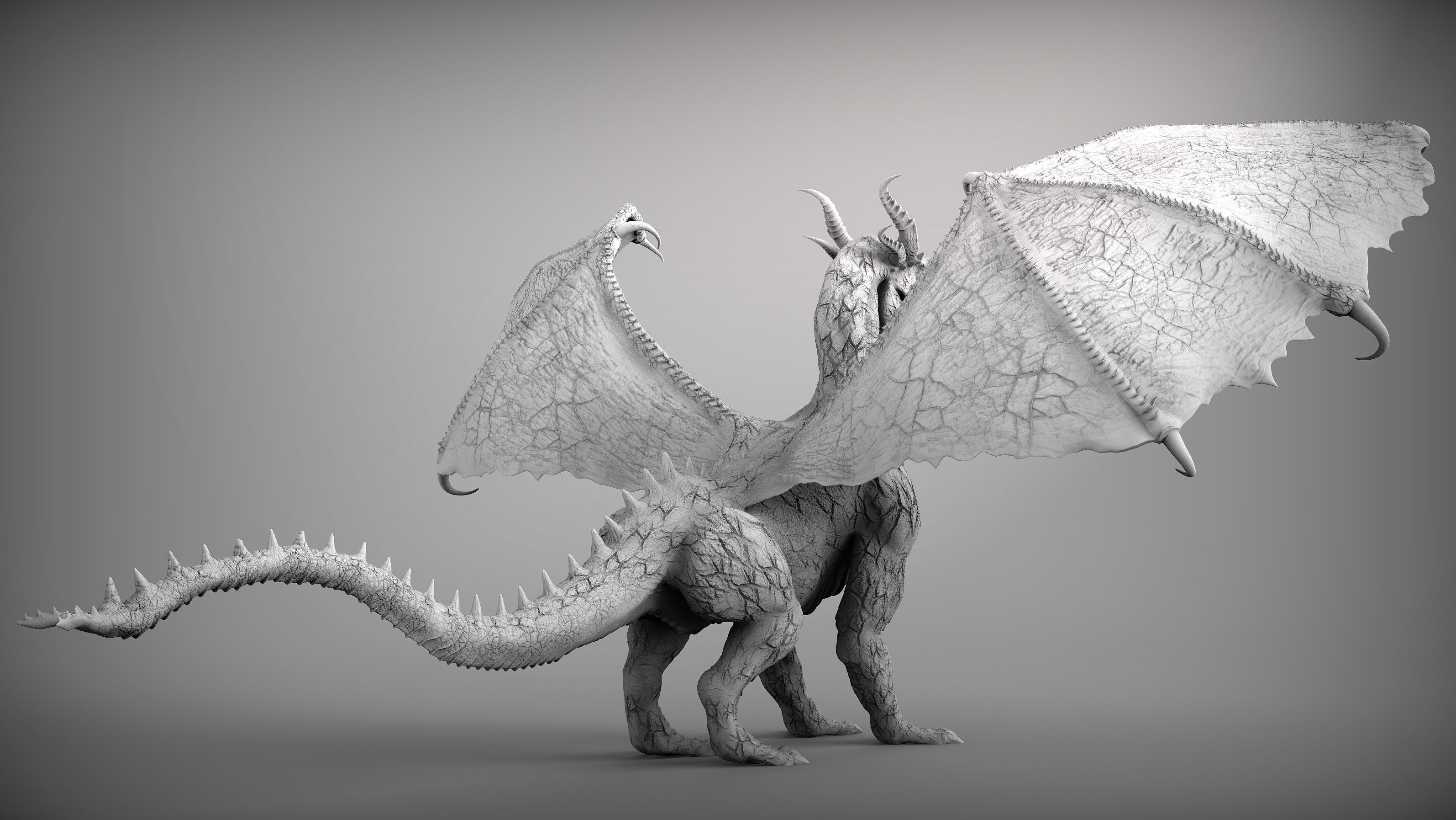 Zbrush Dragon 3D model_2
