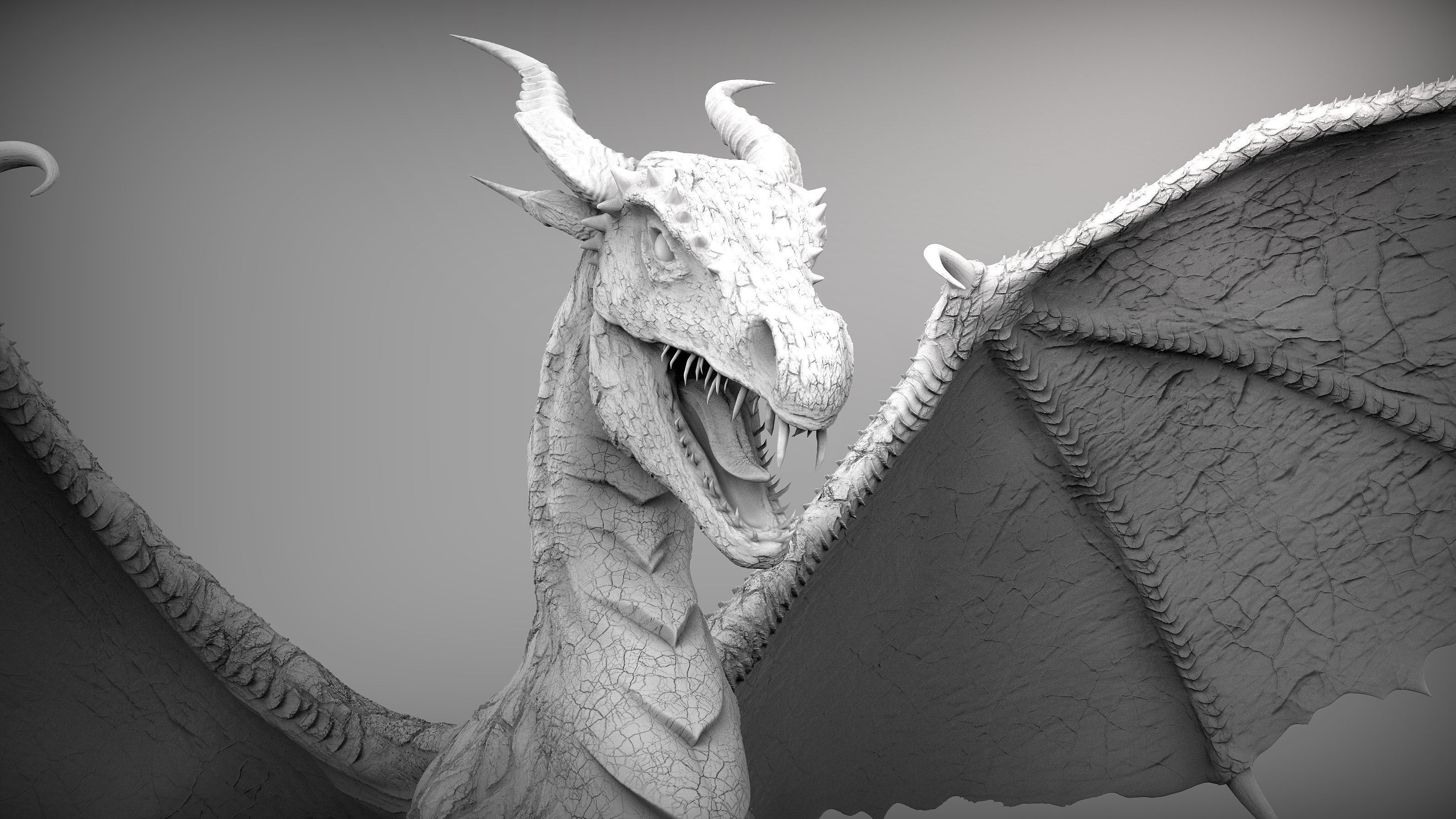 Zbrush Dragon 3D model_4