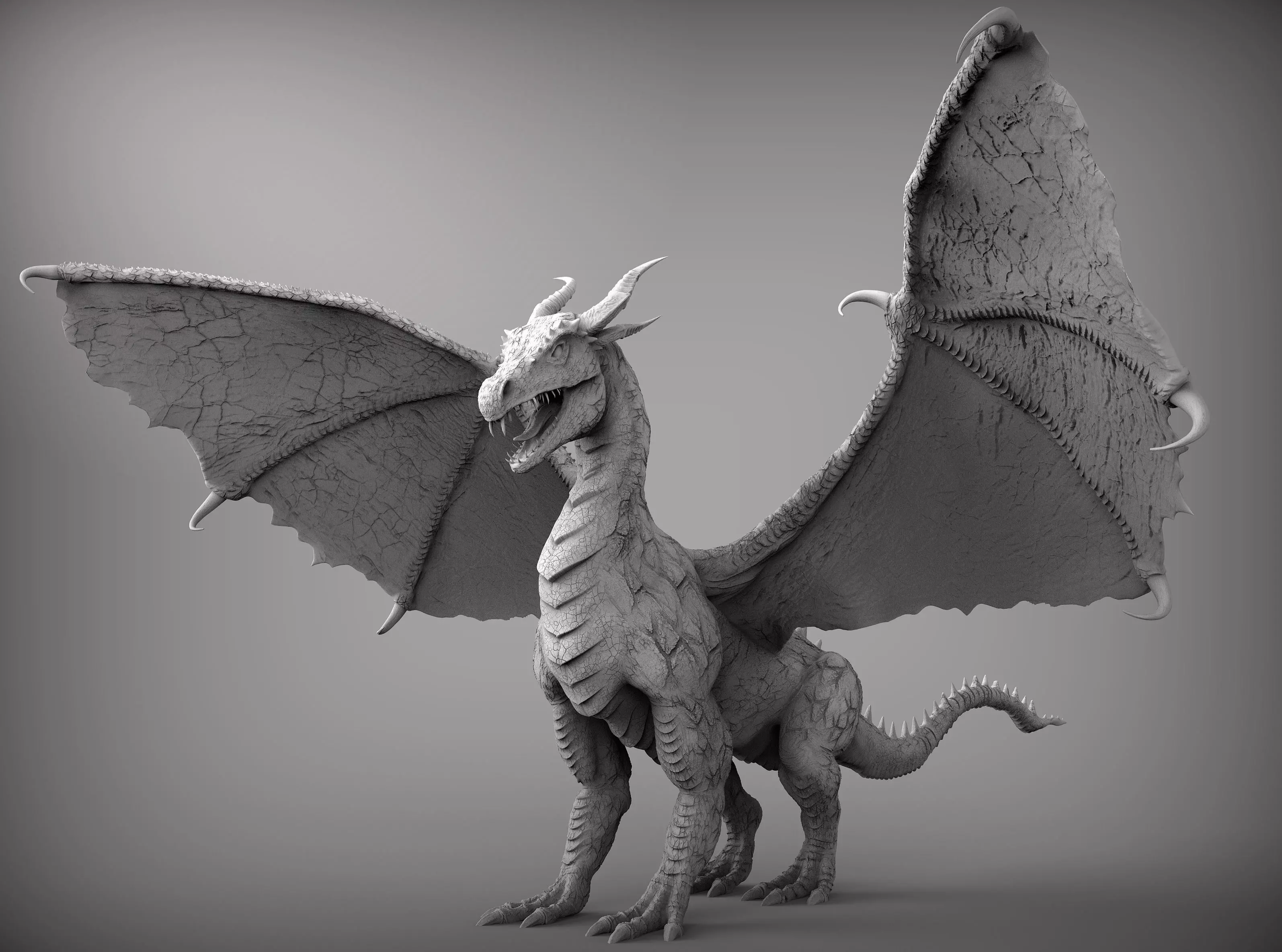 Zbrush Dragon 3D model_0