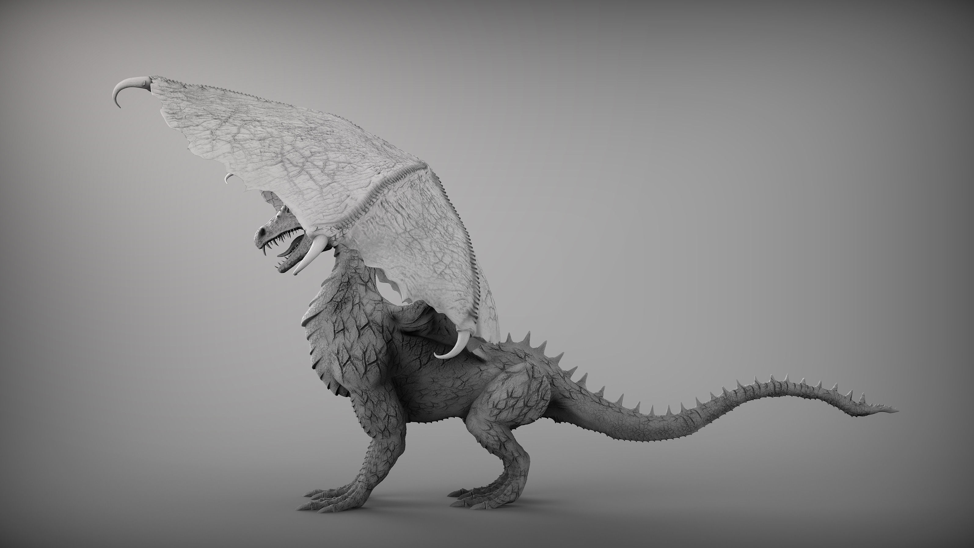 Zbrush Dragon 3D model_1