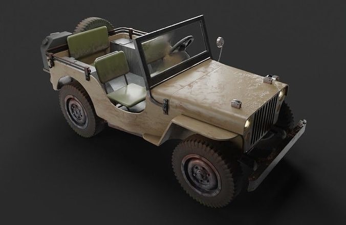 Jeep Wrangler Low-poly 3D model